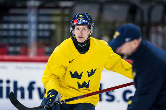 Max Friberg of Sweden at a practice session