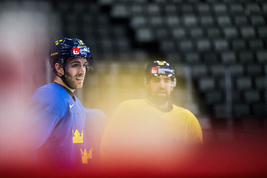 Alexander Wennberg of Sweden at a practice session