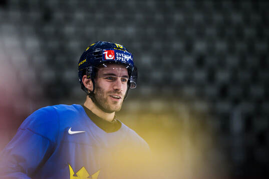 Alexander Wennberg of Sweden at a practice session