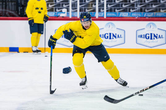 Anton Bengtsson of Sweden at a practice session