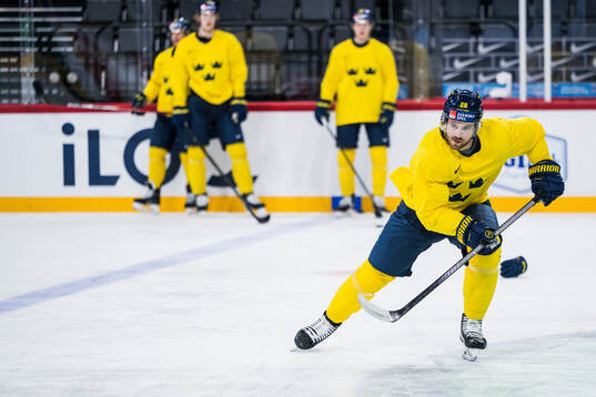 Elias Lindholm of Sweden at a practice session