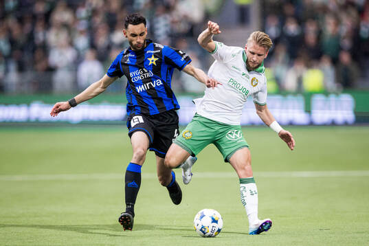 Sirius Joakim Persson och Hammarbys Simon Strand