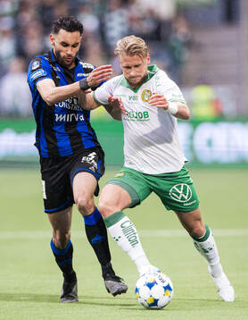 Sirius Joakim Persson och Hammarbys Simon Strand
