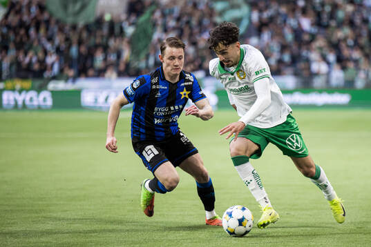 Sirius Noel Milleskog och Hammarbys Sebastian Tounekti