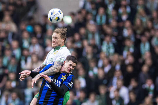 Hammarbys Victor Eriksson och Sirius Robbie Ure