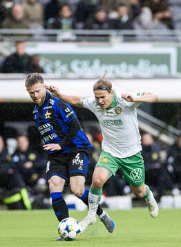Sirius Dennis Widgren och Hammarbys Markus Karlsson