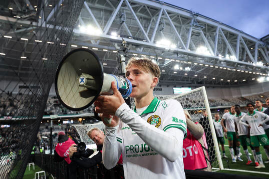 Hammarbys Wilson Lindberg Uhrström jublar