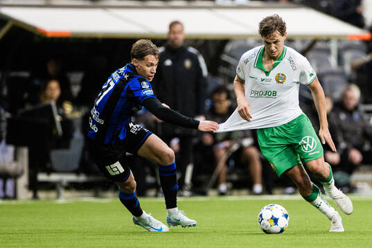 Sirius Marcus Lindberg och Hammarbys Hampus Skoglund