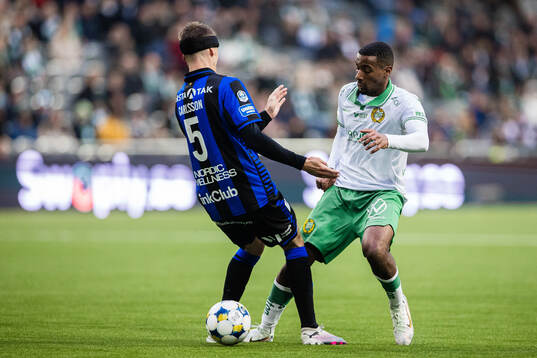 Sirius Tobias Carlsson och Hammarbys Paulos Abraham