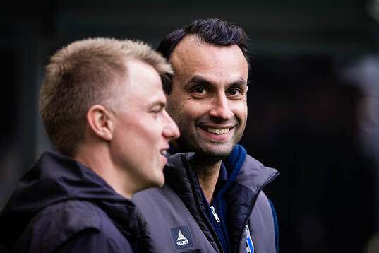 Sirius tränare Andreas Engelmark och Hammarbys fystränare