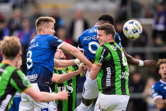 Halmstads Niilo Mäenpää och Yannick Agnero och GAISs
