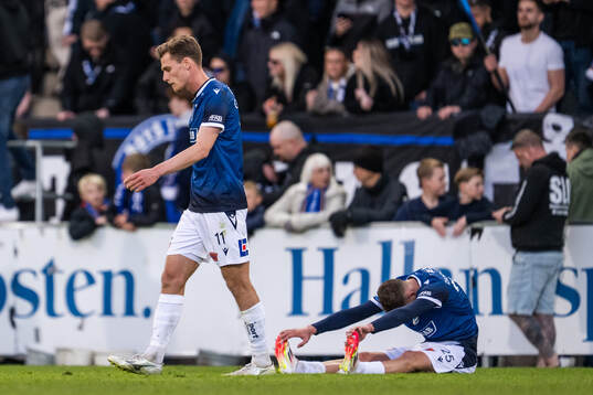 Halmstads Villiam Granath och Aleksander Damnjanovic