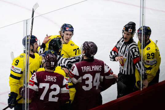 Simon Edvinsson of Sweden and Eduards Tralmaks of Latvia
