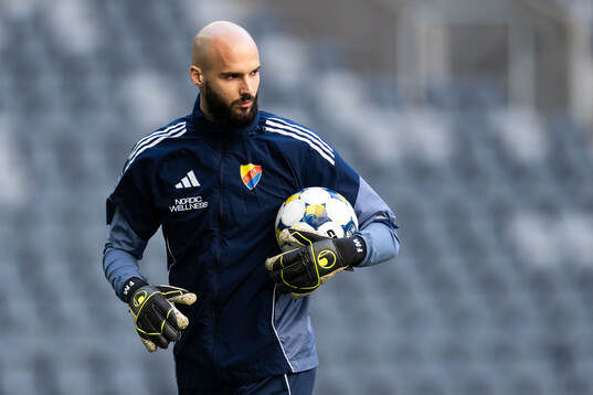 Djurgårdens målvakt Filip Manojlovic