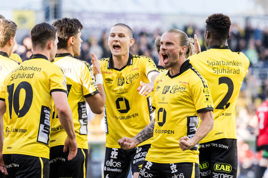 Elfsborgs Niklas Hult jublar