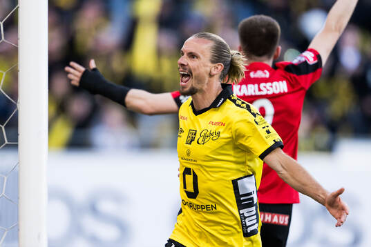 Elfsborgs Niklas Hult jublar