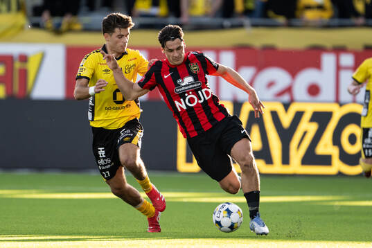 Elfsborgs Besfort Zeneli och Brommapojkarnas Kevin Ackermann
