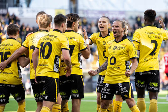 Elfsborgs Niklas Hult jublar