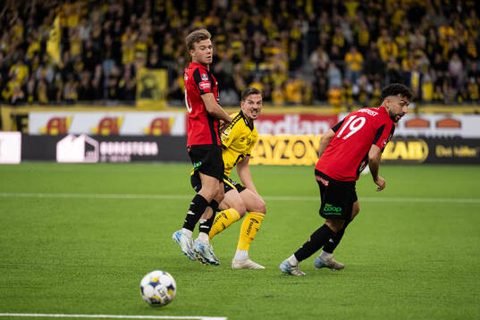Brommapojkarnas Wilmer Odefalk, Elfsborgs Simon Olsson och
