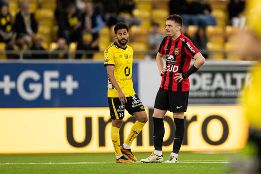 Brommapojkarnas Hlynur Freyr Karlsson deppar