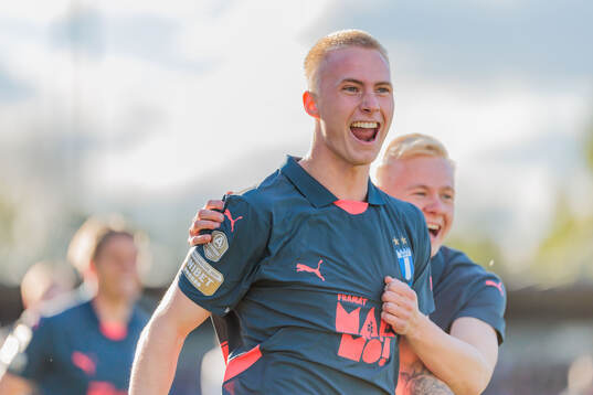 Malmö FFs Daniel Gudjohnsen jublar
