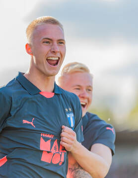 Malmö FFs Daniel Gudjohnsen jublar