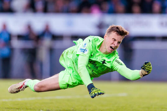 Värnamos målvakt Hugo Keto
