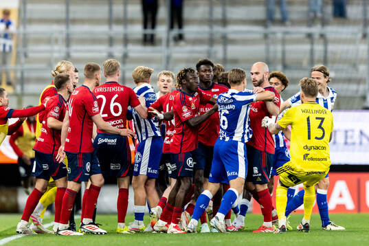 Irriterat mellan spelarna