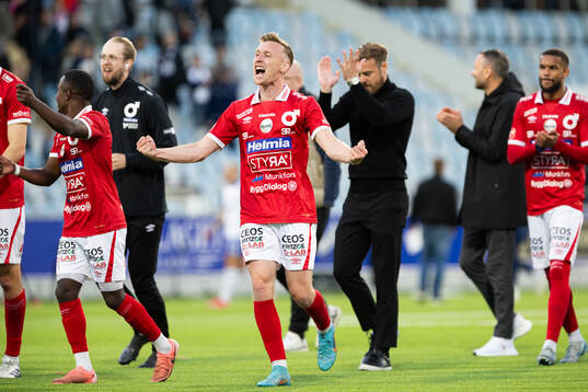Degerfors Sebastian Ohlsson jublar