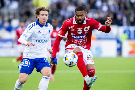 IFK Norrköpings Alexander Fransson och Degerfors Leon Hien