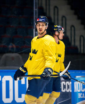 Mikael Backlund at a practice session