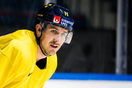 Mikael Backlund at a practice session
