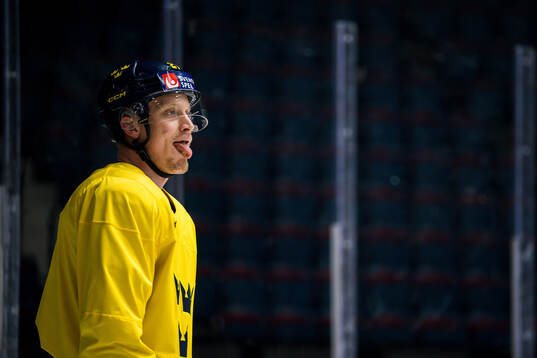 Gabriel Carlsson at a practice session