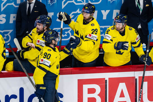 Marcus Johansson of Sweden celebrates