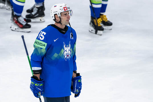 Blaz Gregorc of Slovenia looks dejected