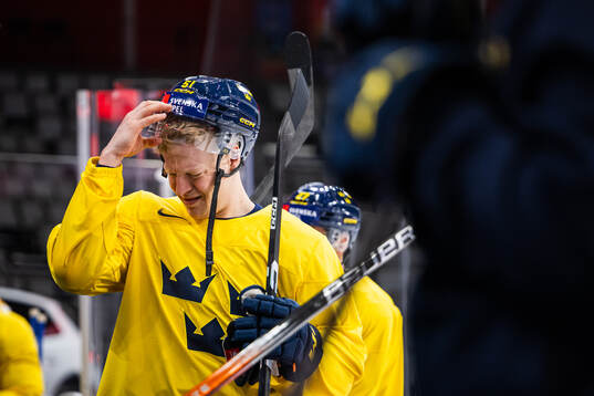 Emil Heineman of Sweden at a practice session