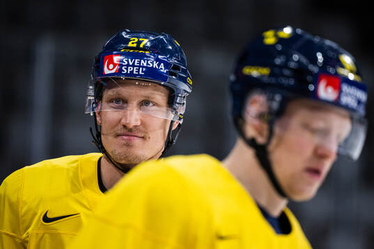 Gabriel Carlsson of Sweden at a practice session