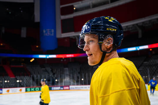 Gabriel Carlsson of Sweden at a practice session