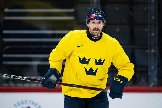 Filip Forsberg of Sweden at a practice session