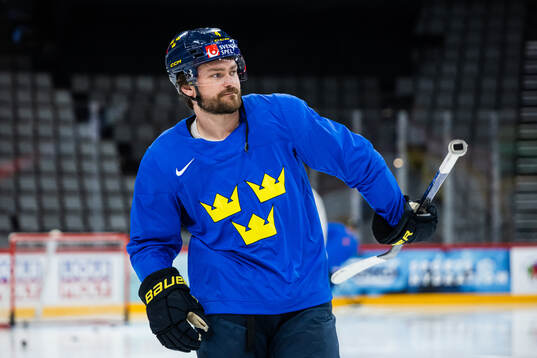 Rasmus Andersson of Sweden at a practice session