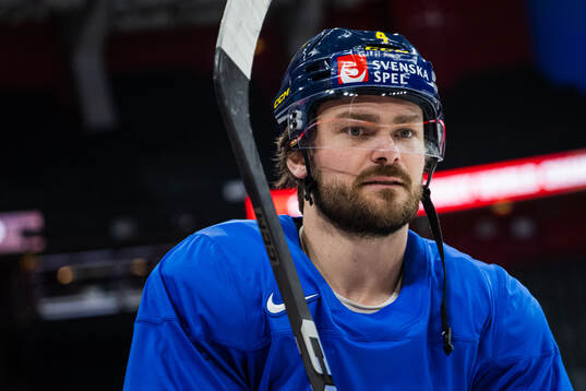 Rasmus Andersson of Sweden at a practice session