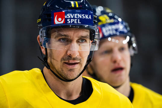 Mikael Backlund of Sweden at a practice session
