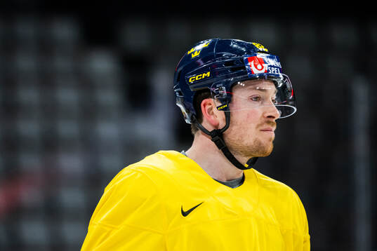 Jesper Frödén of Sweden at a practice session