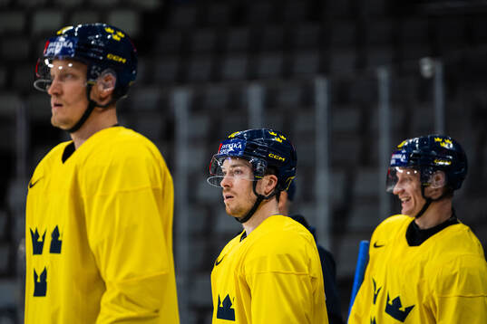 Jesper Frödén of Sweden at a practice session