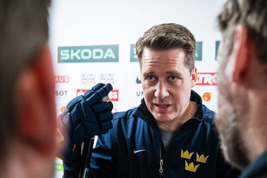 Head coach Sam Hallam of Sweden