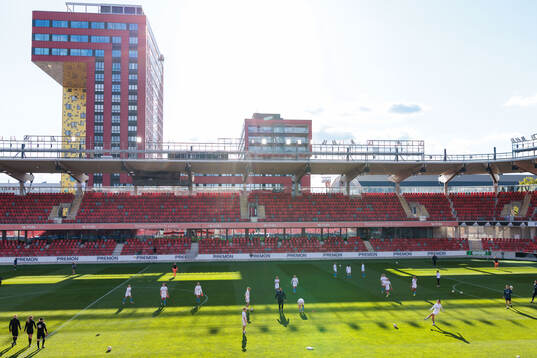 Malmös spelare värmer upp