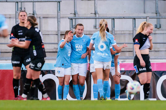 Malmö FFs Sara Kanutte Sørensen Fornes jublar