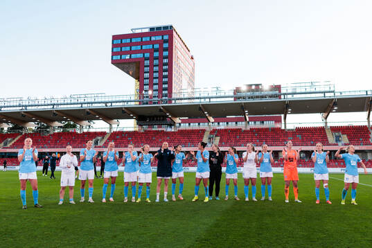 Malmö spelare jublar