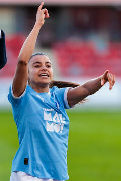 Malmö FFs Ines Belloumou jublar