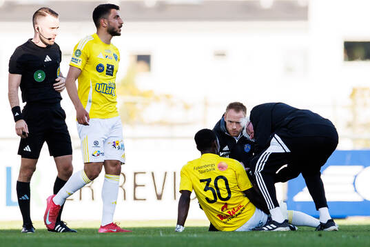 Falkenbergs Wanbe Godwin Aguda får vård